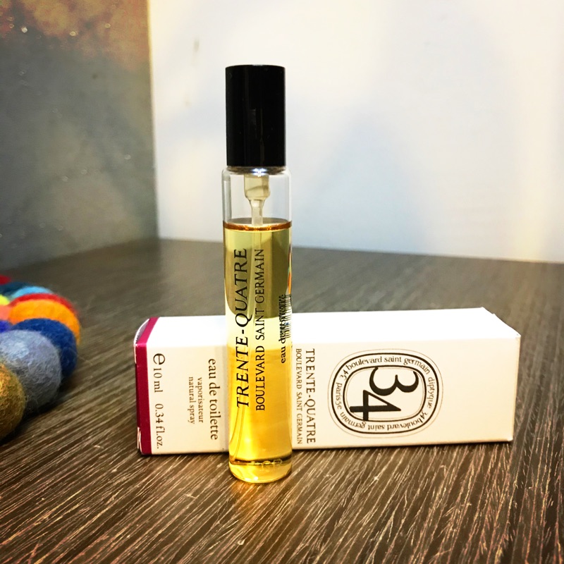 保證真品 Diptyque 聖日爾曼大道 34號 淡香水 TRENTE-QUATRE 10ml 隨身瓶 小香 試香 分裝