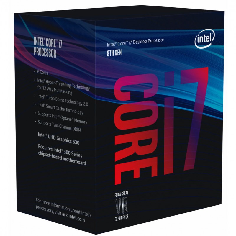 Intel core I7 8700K 盒裝正式版 捷元代理 保超5.2Ghz 1.36v