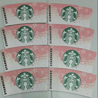 星巴克 STARBUCKS /7-11 咖啡/防燙/瓦楞紙/櫻花杯套 隔熱套/ 書籤 收藏 收集