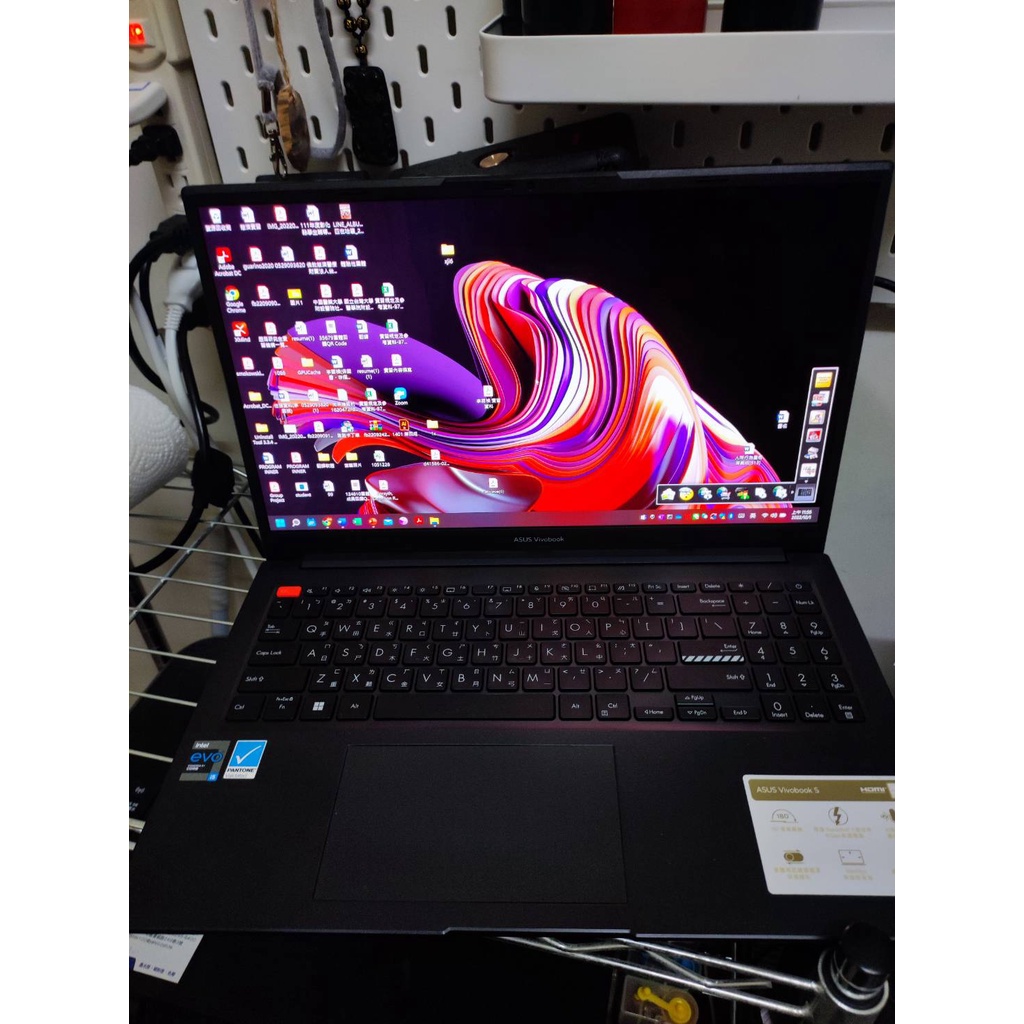 [文書二手品99成新]ASUS VivoBook S15 S3502ZA-0132K12500H 搖滾黑