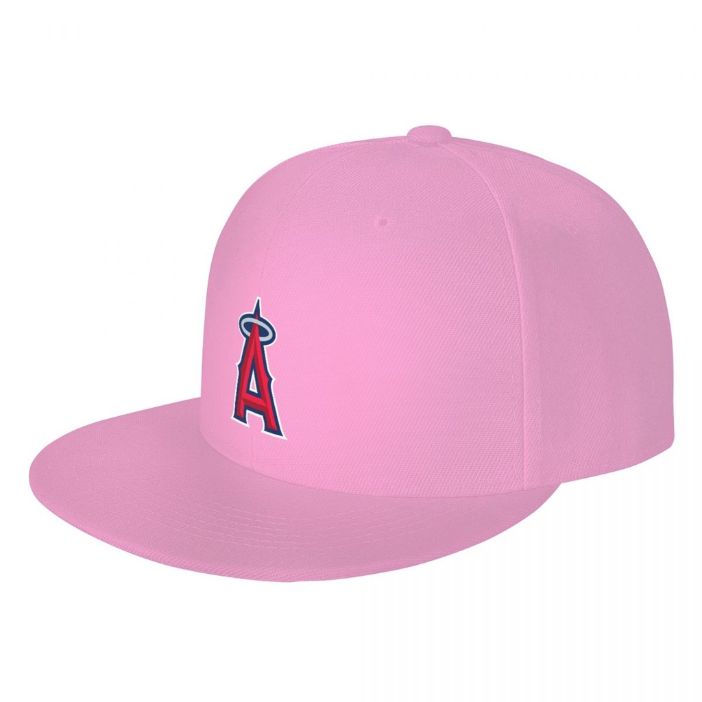 Los Angeles Angels Logo MLB 平帽遮陽帽 印花鴨舌帽太陽帽 帽子 板帽 嘻哈街舞帽 平沿帽 潮