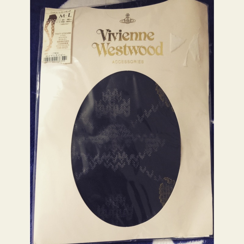 Vivienne Westwood皇家海軍藍土星花紋褲襪