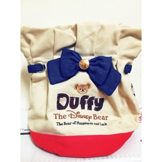 東京海洋迪士尼 達菲 Duffy 水桶包 手提 肩背 兩用 二手 帆布包
