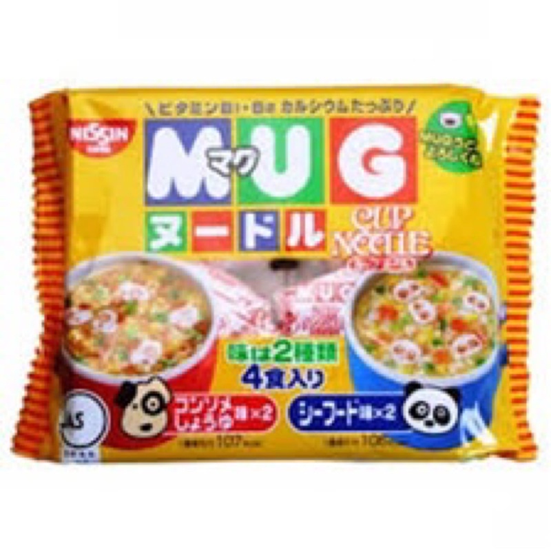 日本 🇯🇵Nissin 日清 MUG雙味泡麵 4食入 馬克杯麵