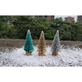 【微景小舖】🎄迷你模擬聖誕樹(單入) 聖誕節裝飾 微景觀擺件 多肉植物苔蘚生態瓶配件景觀盆栽 zakka 攝影道具