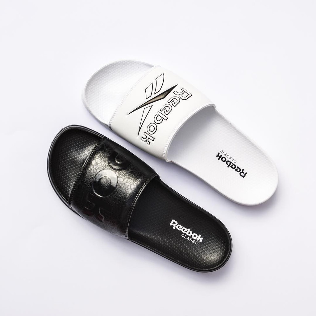 Reebok Classic 全新白色流線標誌運動休閒拖鞋運動拖鞋戶外拖鞋室外拖鞋dv4909 蝦皮購物