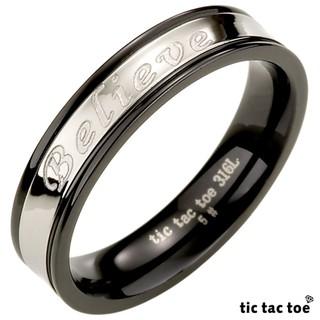 tic tac toe OUTLET精選 Belive白鋼男戒指(尾戒) 現貨