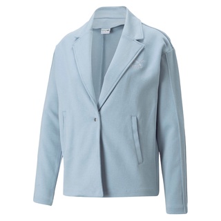 PUMA 外套 流行系列T7 西裝式 棉質 水藍色 女 67164579