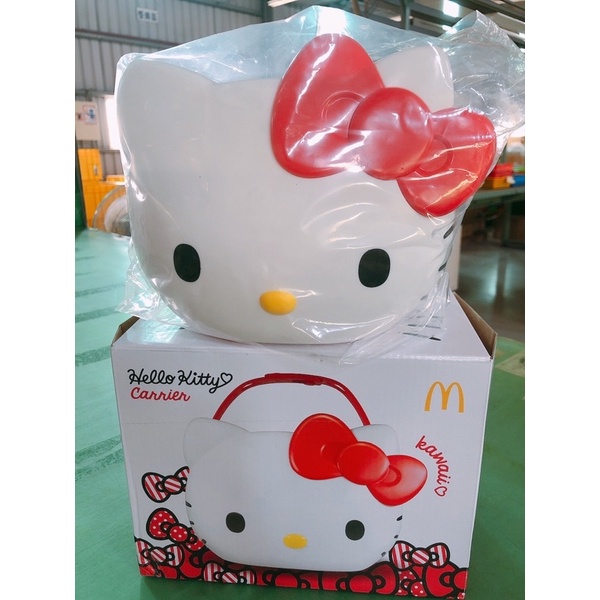 現貨兩個 麥當勞限定Mcdonalds 凱蒂貓 Hello Kitty 車用置物桶 野餐籃 兩用手提籃 全新現貨