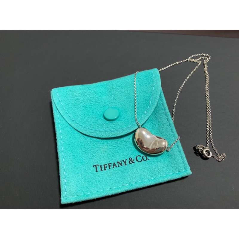 二手正品Tiffany&amp;Co. 經典相思豆925純銀項鍊（中）
