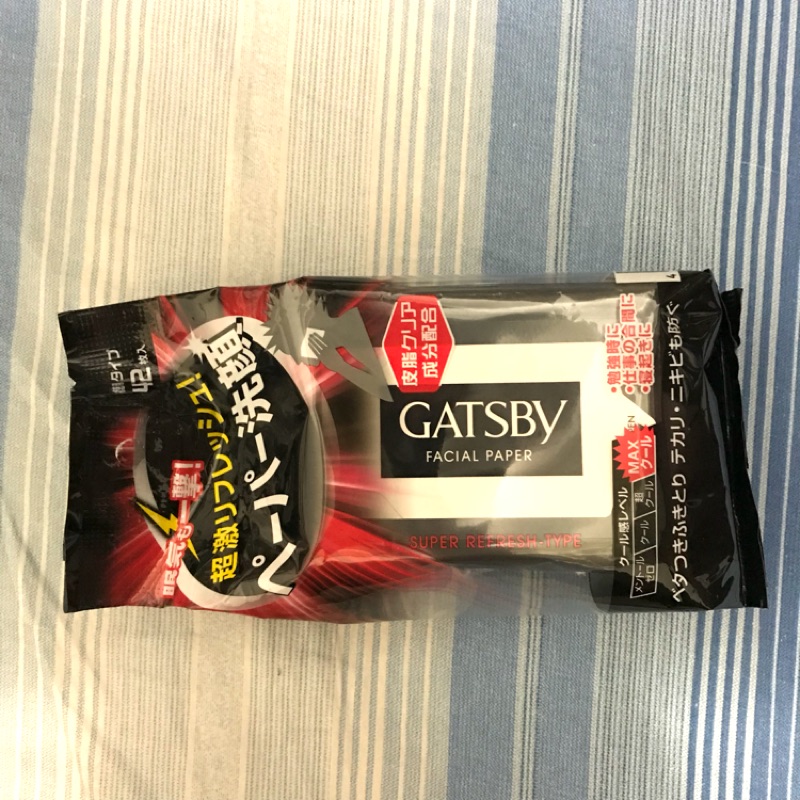 日本gatsby潔面濕紙巾極凍型42張入