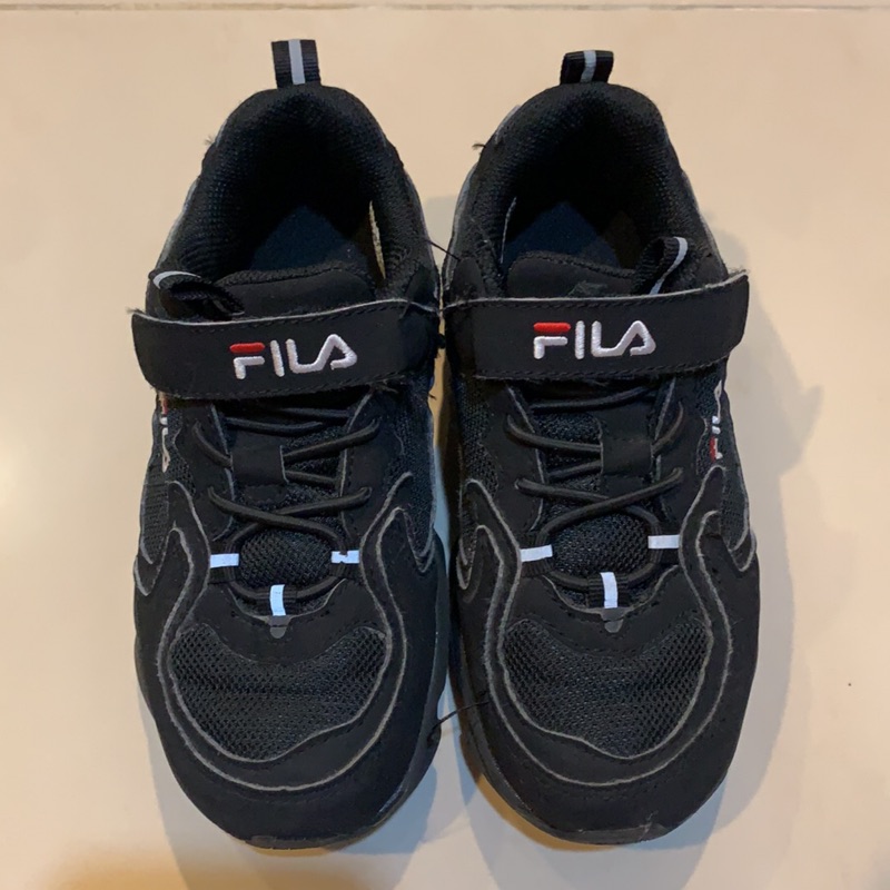 FILA 黑色 女童鞋 韓國流行 增高 19cm