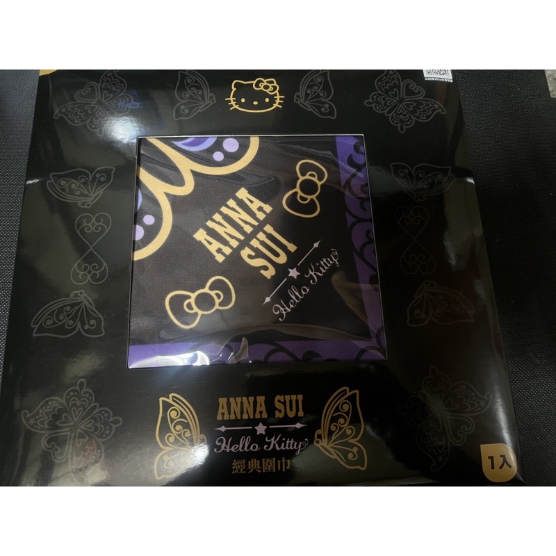 限量 kitty&amp;Anna sui 經典圍巾（經典款黑 現貨）