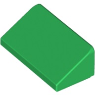 磚家 LEGO 樂高 綠色 Slope 30 1x2x2/3 平滑小斜角 30度 平滑磚 85984