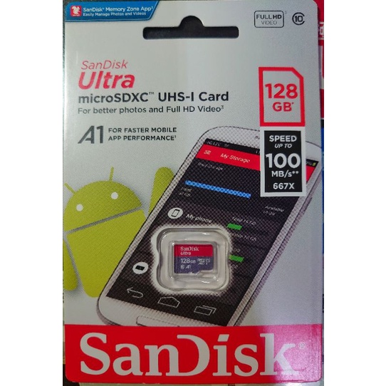 SanDisk Ultra 128G C10 A1 micoSDXC 快閃記憶卡