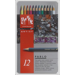 瑞士Caran d'Ache卡達專家PABLO油性12色彩色鉛筆