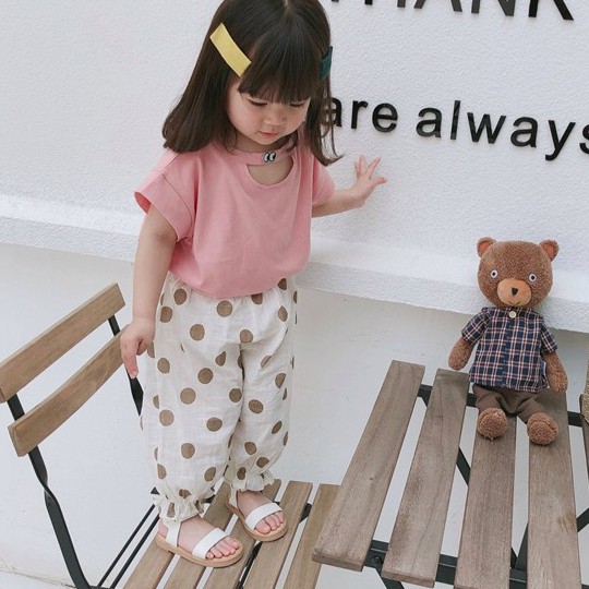 波拉穿小孩 無印良品棉麻束腳褲 台灣現貨實穿韓國夏季最新童裝男童女童棉麻褲防蚊褲防曬居家服 蝦皮購物