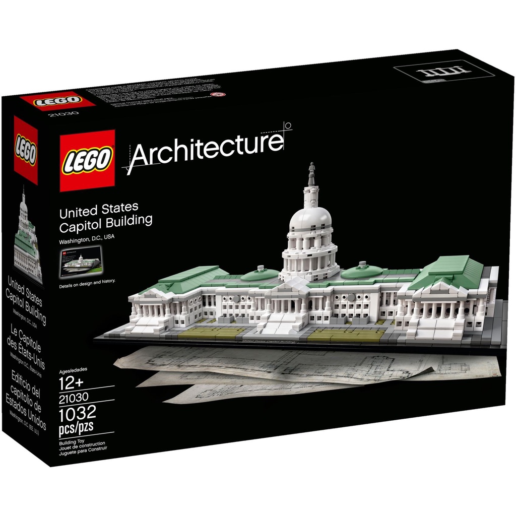 《熊樂家║高雄 樂高 專賣》LEGO 21030 美國國會大廈 Architectur 建築系列