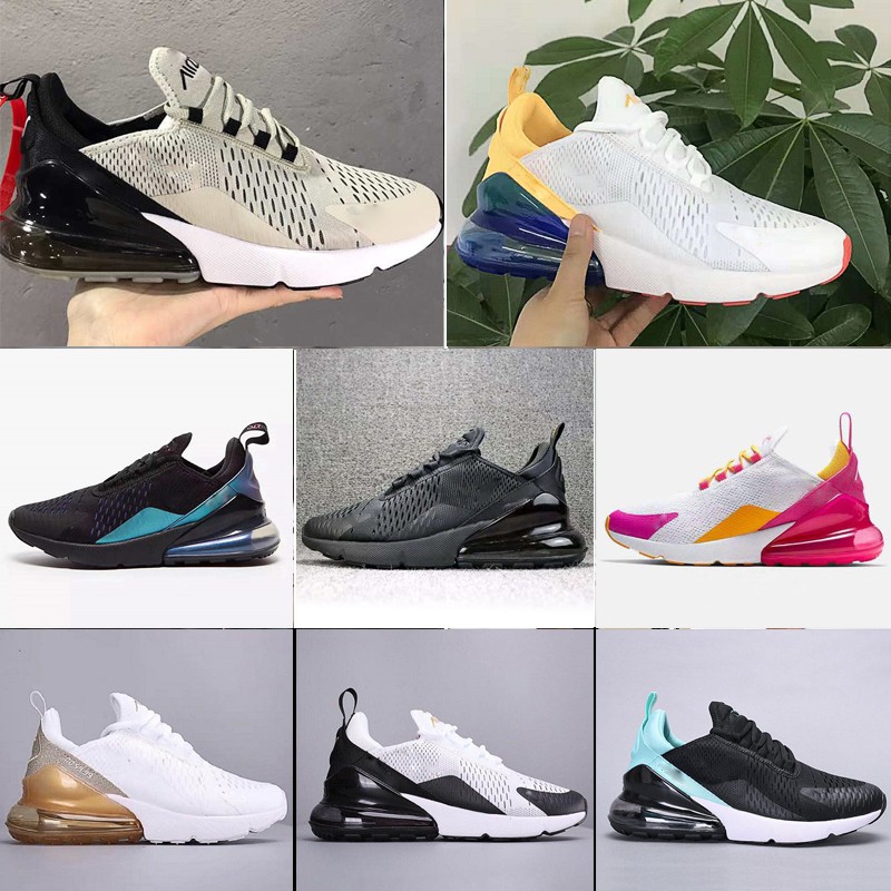 韓國潮流N/ke Air Max 270 OW 黑橘小白鞋編織慢跑男女款情侶鞋運動休閒鞋品牌| 蝦皮購物