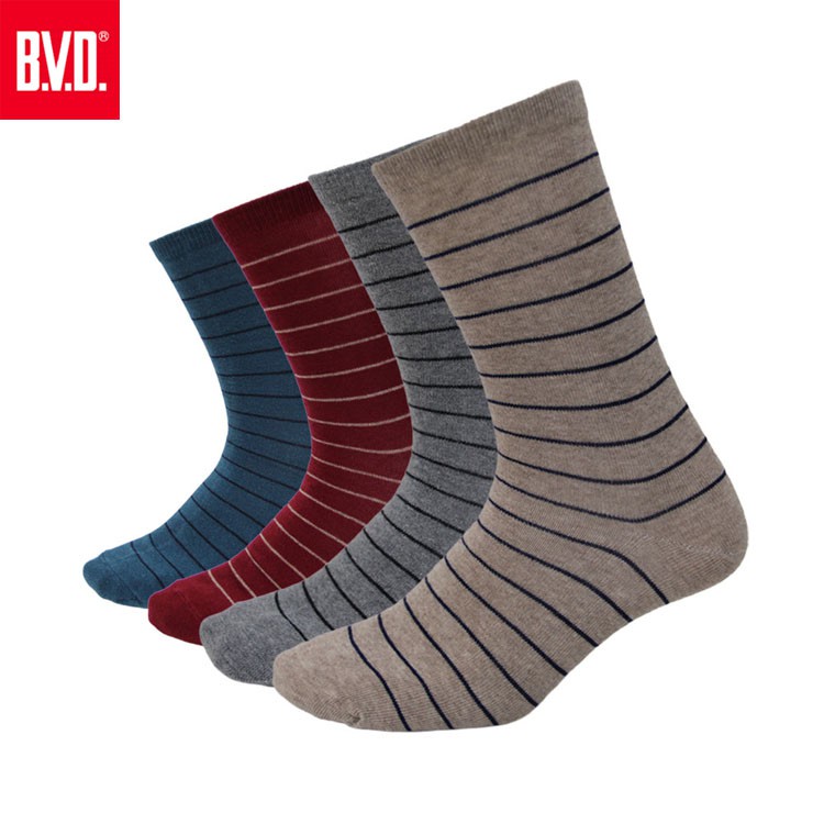 台灣製 現貨【BVD】細條紋男襪-B207 襪子/長襪/休閒襪