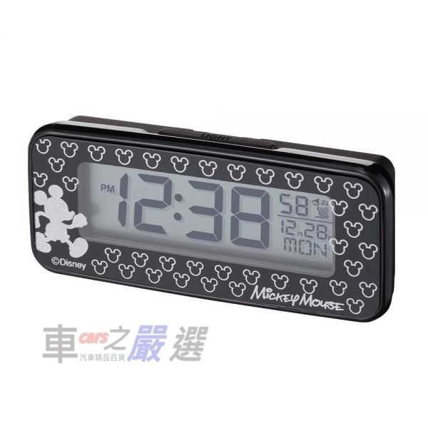 車之嚴選 cars_go 汽車用品【WD-348】日本 NAPOLEX Disney 米奇 車用 電池式電波時鐘