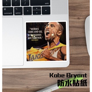 FG派對人►kobe bryant 款6 防水貼紙 耐刮防水貼紙 筆電貼紙 kobe周邊 行李箱貼紙 NBA 湖人隊貼紙