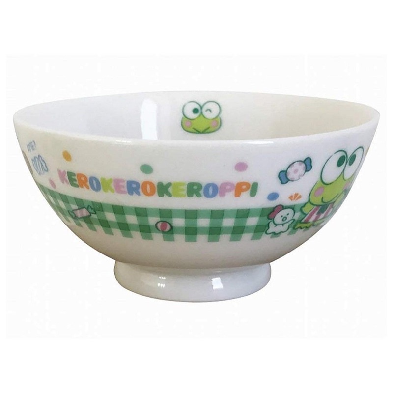 日本正版 三麗鷗 大眼蛙 可洛比 KEROPPI 陶瓷碗 日本製 餐具 飯碗