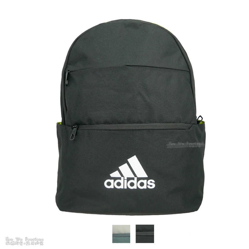 adidas 愛迪達 運動後背包 筆電包 休閒包 A4後背包 機能後背包 GN9864 黑 綠灰
