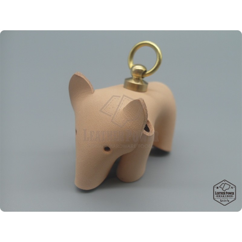 狐狸動物鑰匙圈 吊飾 Diy 材料包 革力leather Power 皮革 五金 工具