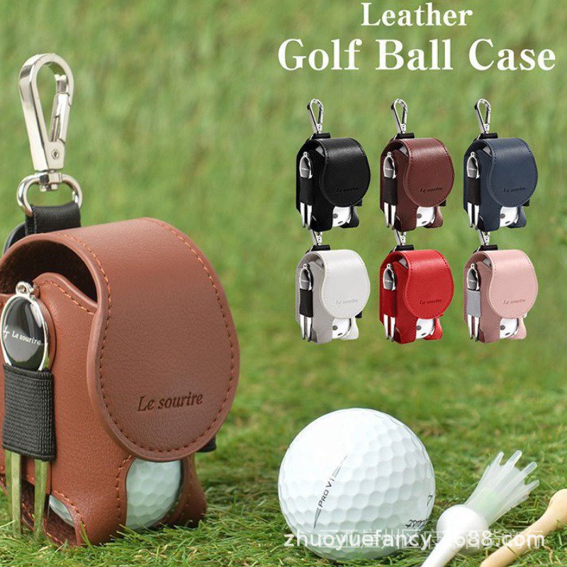 [現貨熱銷]日韓高爾夫球包戶外運動高爾夫pu小球袋便攜式腰包 高爾夫小球包 FAZX