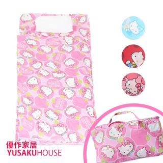 【Hello Kitty】三麗鷗正版授權 冬夏兩用兒童睡袋 臺灣製造(多款任選)