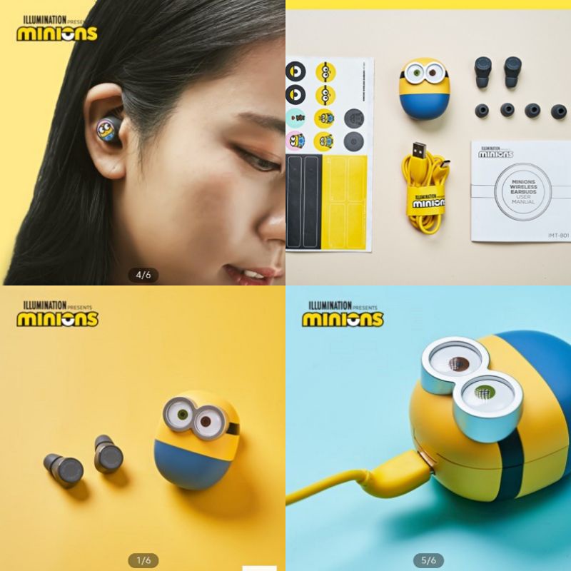 韓國 小小兵 耳機 藍芽耳機  加濕器 正品