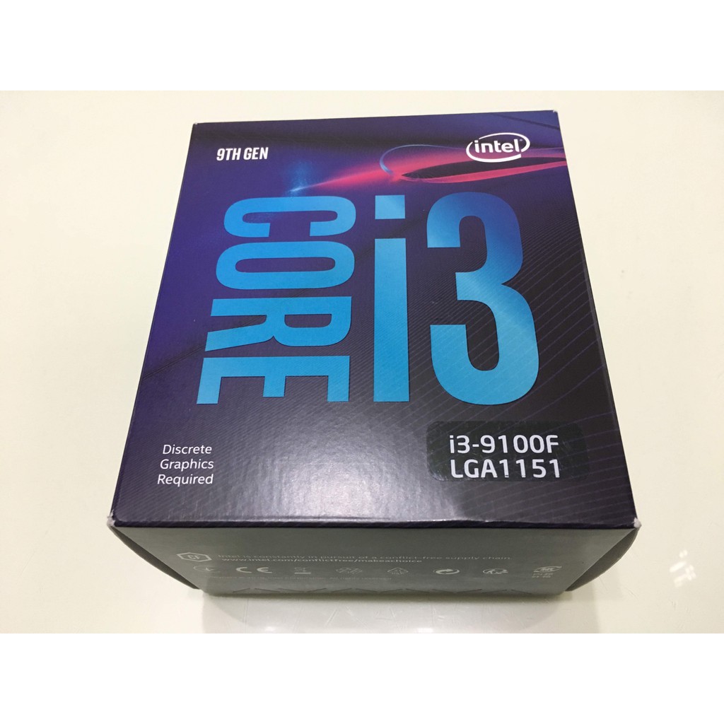 {已訂,勿下標}[全新]Intel i3-9100F/3.6GHz/6M快取/無內顯/LGA1151