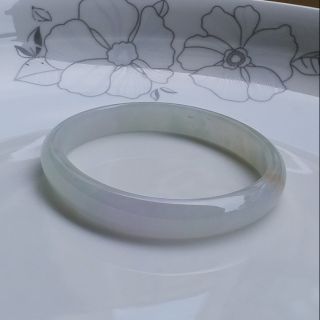 嗨，寶貝銀飾珠寶* 緬甸玉A貨 翡翠飾品☆保證A貨 泛光透亮 冰種白翡翡翠 貴妃橢圓形手鐲 手環 17.5~18圍