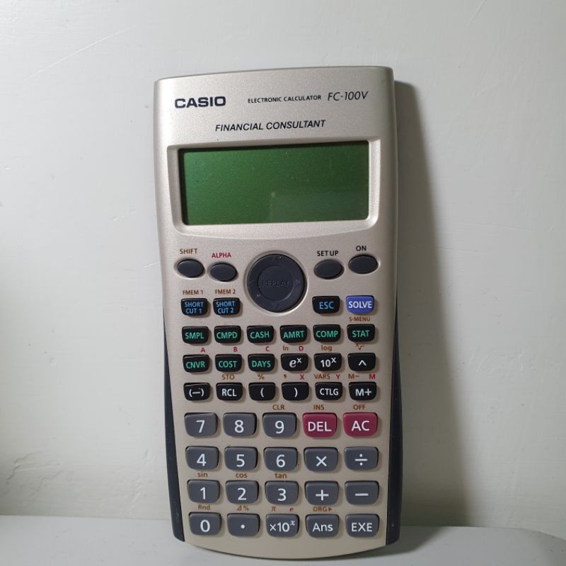 CASIO卡西歐財務型計算機 FC-100V  二手