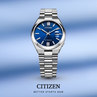 CITIZEN 星辰 經典紳士時尚自動上鍊機械錶-40mm(NJ0150-81L) 藍