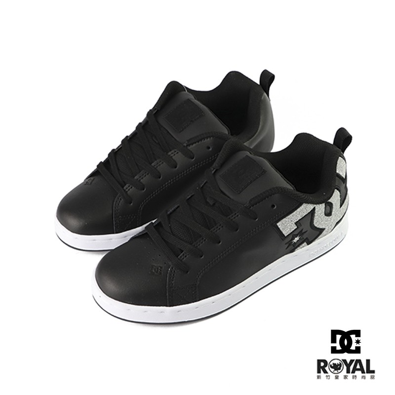 Dc Court 黑色 皮質 運動休閒鞋 女款NO.J0069【新竹皇家 30104394OSB】