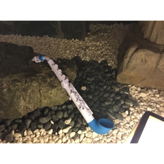 二手塑膠薩克斯風 小朋友愛用 Jsax 含1個塑膠竹片藍白色出清附原裝盒