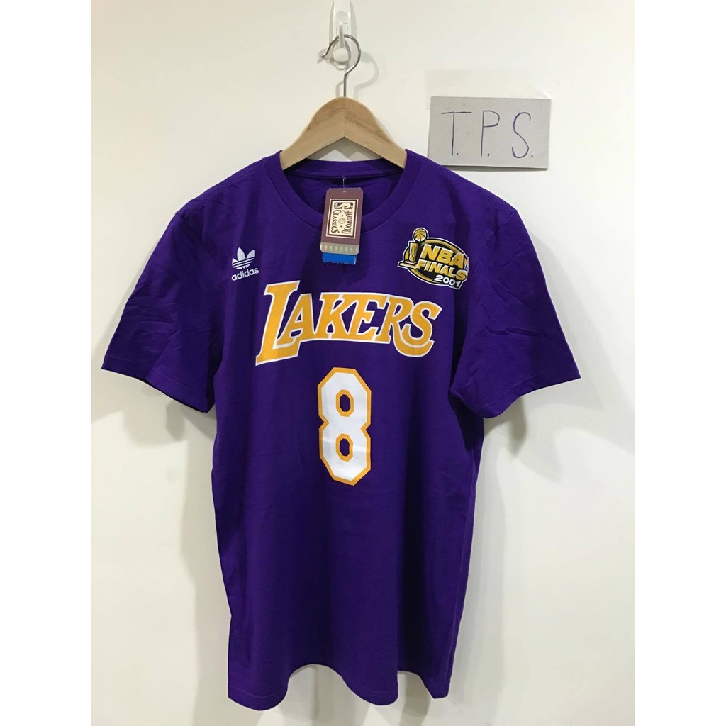 NBA T恤 Kobe Bryant 湖人2001總冠軍紫 Adidas Tee 短袖 全新含吊牌