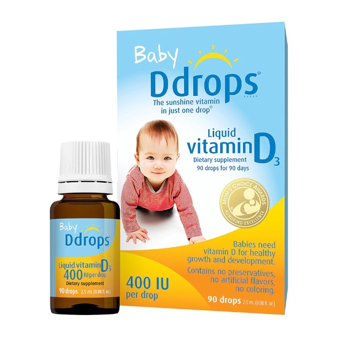 現貨🔥加拿大 Baby Ddrops 嬰幼兒維他命D3滴劑400 IU每日1滴/90天份(效期2025/09)
