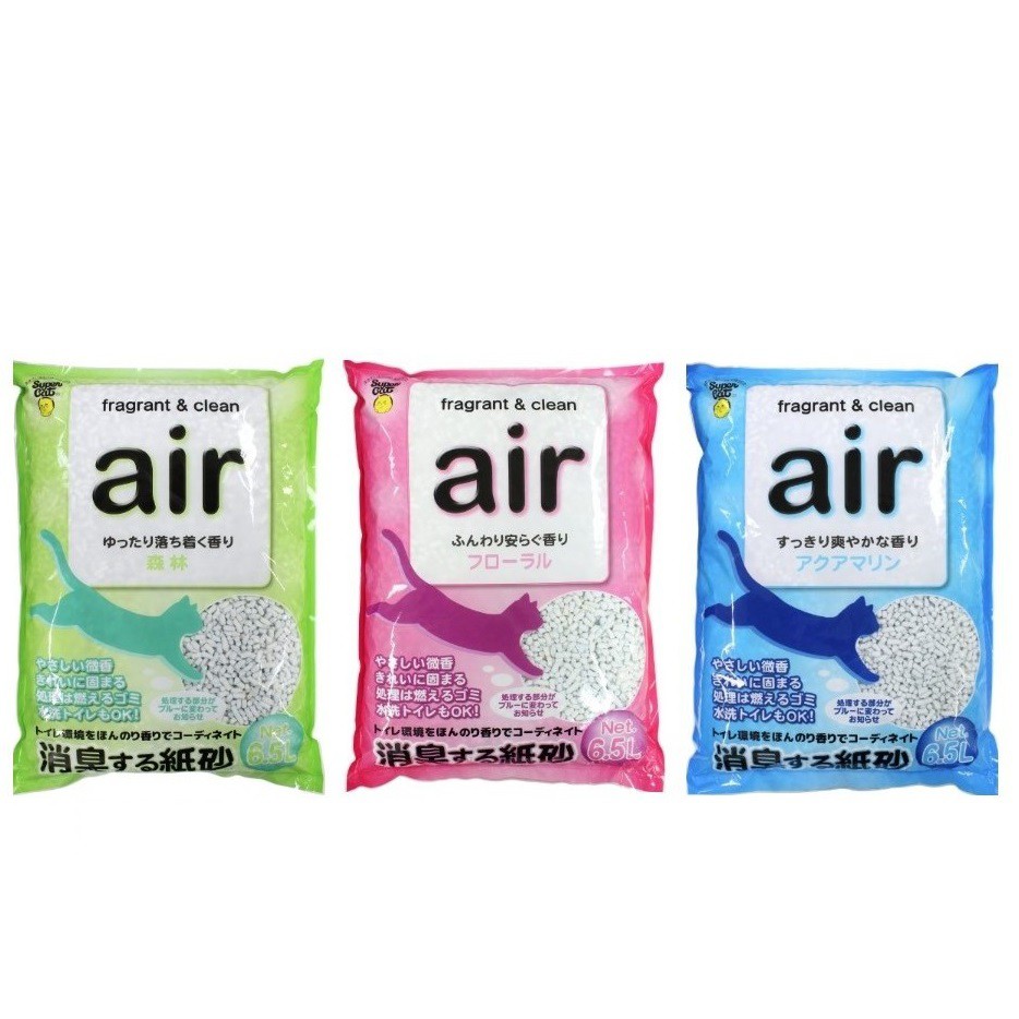 日本Air-3D 立體抗菌環保紙砂 6L 可沖馬桶-團購價6包1650元