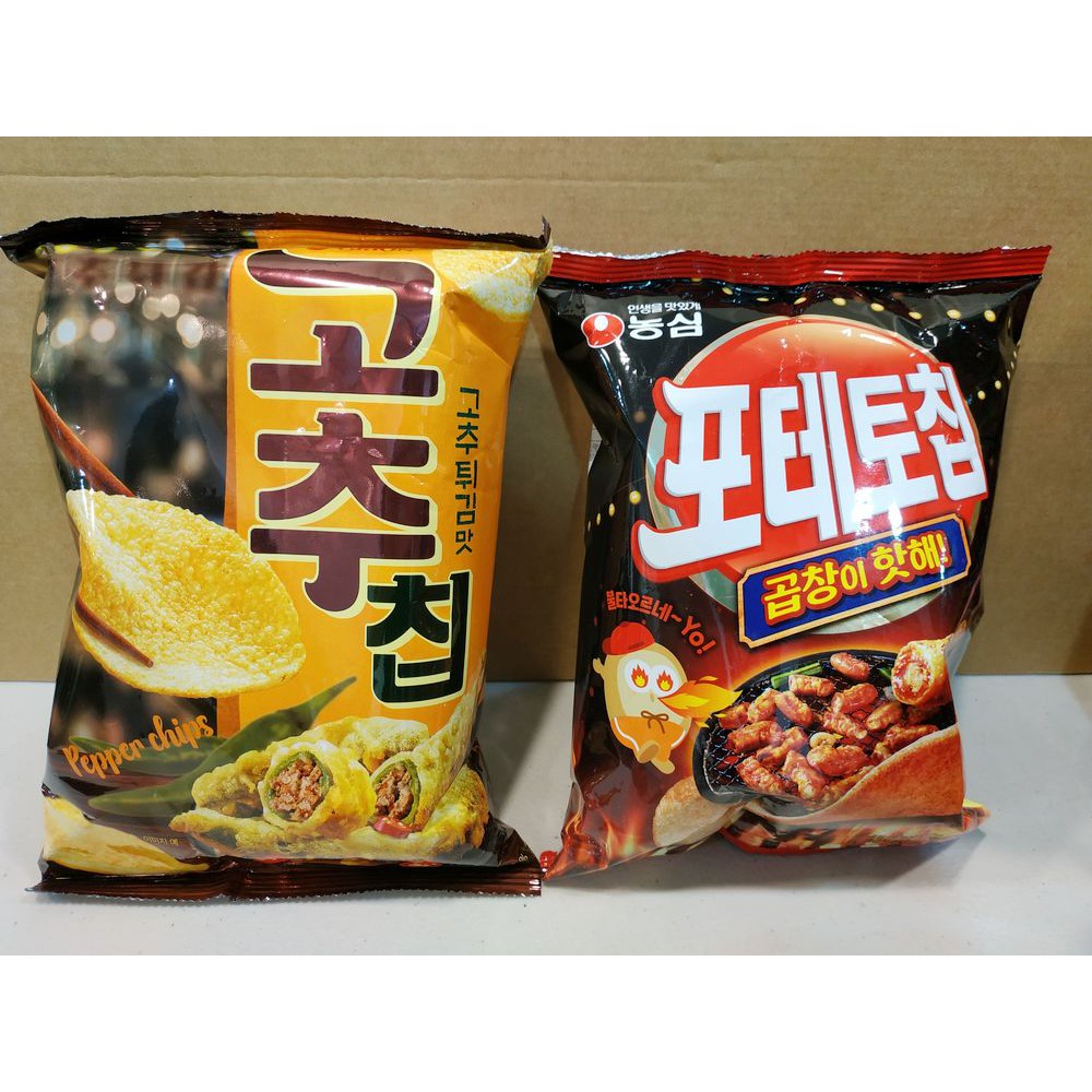 【現貨】韓國 代購 農心 人氣 烤腸洋芋片 青陽辣椒 炸辣椒 洋芋片