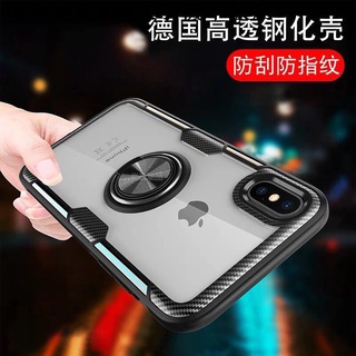 {現貨x免運}潮人手機平板iPhone XS Max XR 玻璃殼 6 6S 7 8 Plus 手機殼 指環 支架 蘋果