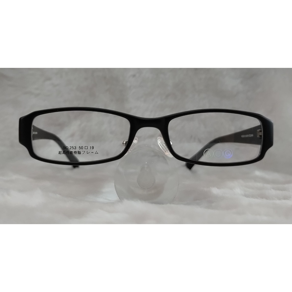 閃亮眼鏡館 韓國製造 TR90光學鏡框 鼻墊款 超彈性樹脂   超輕 不變形 不外擴 253 霧黑色