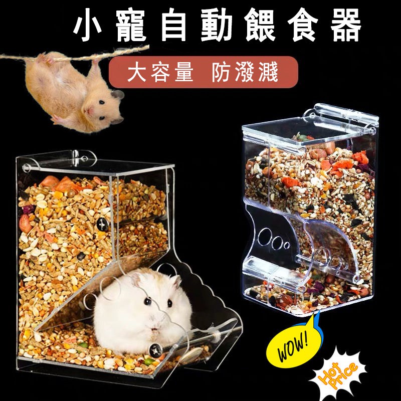 倉鼠自動餵食器 倉鼠餵食器 倉鼠餵食盒 倉鼠用品 小寵自動餵食器 寵物飼料碗