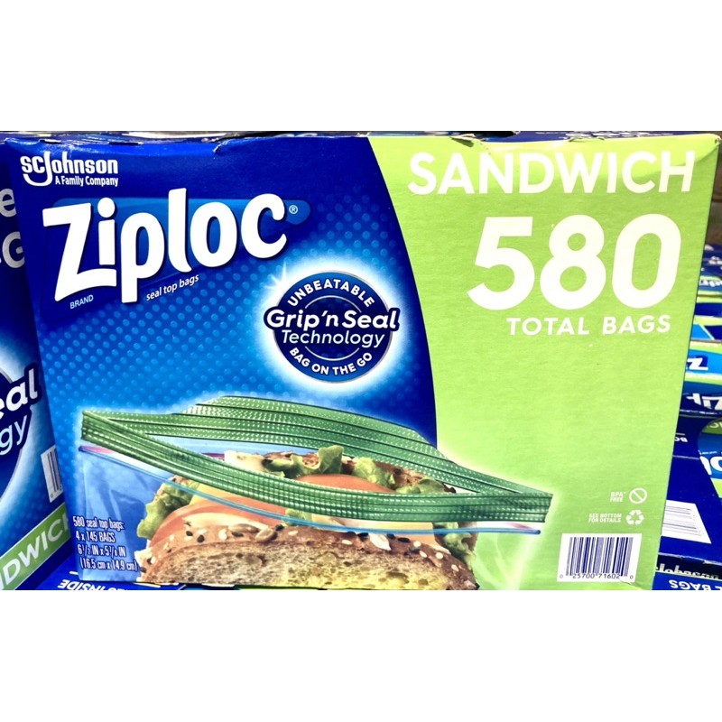 🍊🍇好市多代購 Ziploc 可封式三明治保鮮袋