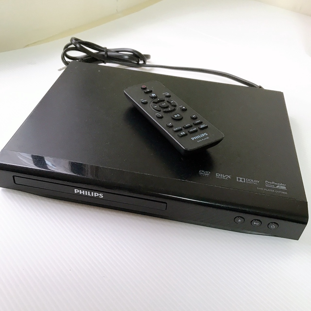 PHILIPS DVP2800/96 DVD播放機 讀碟王 有遙控 功能正常 二手 少用 有使用痕跡(麗莎愛瘋購)