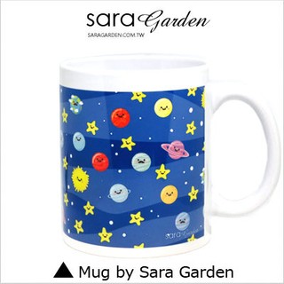 客製化 馬克杯 陶瓷杯 微笑 星球 太空 Sara Garden