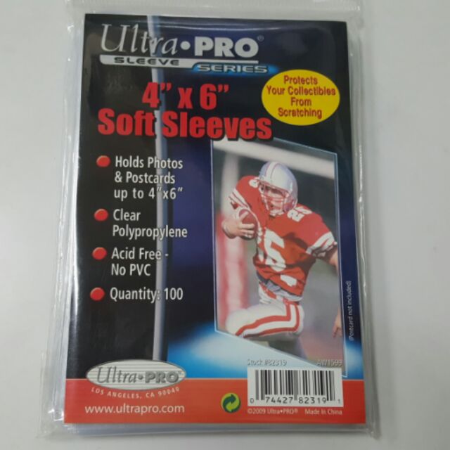 《67》透明卡套 薄膜 Ultra●PRO 4"×6" 100張 適用照片 相片 保護卡片用