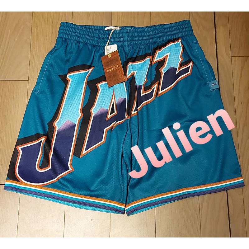 Mitchell &amp; Ness Big face 2.0 Utah Jazz 猶他爵士 大圖復古球褲